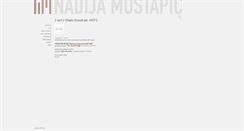 Desktop Screenshot of nadijamustapic.com