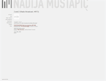 Tablet Screenshot of nadijamustapic.com